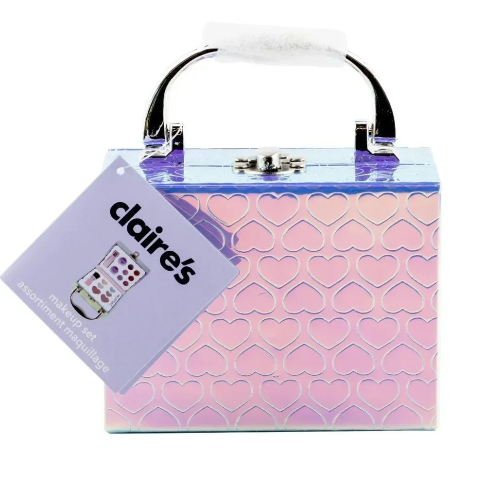 Girl’s Claire's Club Holographic Kids Travel Makeup Set
